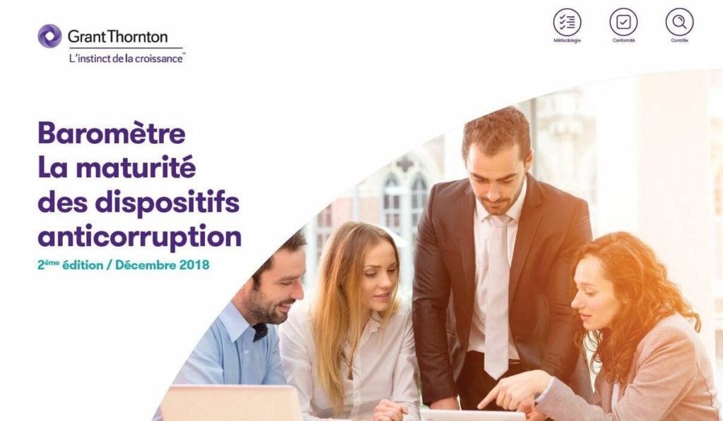 Grant Thornton Baromètre de la maturité du dispositifs anticorruption conformité en entreprise 2018