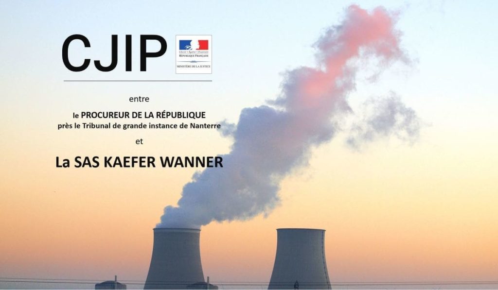 cjip societé kaefer wanner sas corruption EDF PNF convention judiciaire interet public