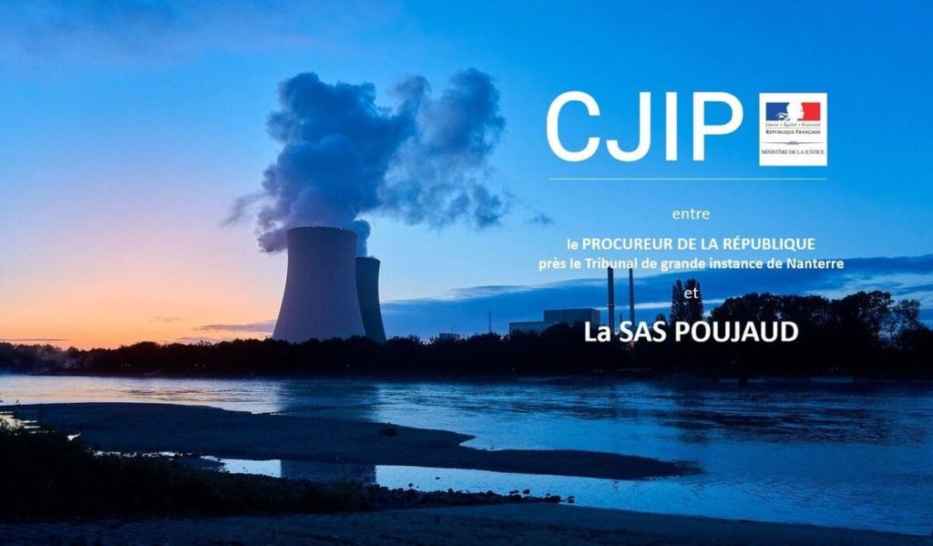 cjip SAS poujaud edf dossier N° 11245045572 faits de corruption d'agent public amende via une convention judiciaire d'intérêt public penale pnf