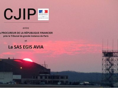 CJIP convention judiciaire d'intérêt public Egis Avia et PNF 14153000230 AFA