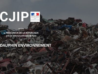 La CJIP entre Guy Dauphin Environnement et le Procureur de la République Financier pour trafic d'influence
